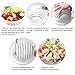 New Salad Cutter Bowl, LetsFunny Vegetable Cutter Bowl, To Slice Fruit Vegetable In 60 Seconds (white)