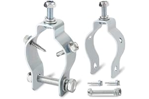 X X-HOUSE Universal Tube Gate Bracket Kit for Automatic Swing Gate Opener System, for 1.6-2" Diameter Tubes, Mounting Accessories, Easy Installation, Compatible with Ghost Controls, Mighty Mule, Topens, JUJIANG