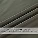 TASTELIFE 105 GSM Deep Pocket Bed Sheet Set Brushed Hypoallergenic Microfiber 1800 Bedding Sheets(Dark Grey,Queen)