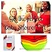 Pack of 4 Silicone Baby Bibs - RAINBOW Collection! Baby Bibs - Best Baby Shower Gift, Bibs for Baby Boys & Girls, Newborns Gift- 100% Food Grade Silicone Bibs, Waterproof Bibs, Dishwasher Safe Tested
