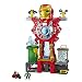 Playskool Heroes Marvel Super Hero Adventures Iron Man Headquarters Playset, Iron Man & Hulk 2.5" Action Figures, Vehicle, Toys for Kids Ages 3 & Up