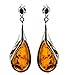 Ian and Valeri Co. Amber Sterling Silver Classic Teardrop Earrings