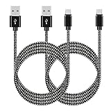 Micro USB Cable [2 Pack 3.3ft] Nylon Braided Data Cable Charging Cord Micro 5pin & Data Sync Cable Compatible with Samsung Galaxy,Note, Android,LG,Nexus and More Android Device (Grey)