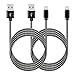 Micro USB Cable [2 Pack 3.3ft] Nylon Braided Data Cable Charging Cord Micro 5pin & Data Sync Cable Compatible with Samsung Galaxy,Note, Android,LG,Nexus and More Android Device (Grey) primary