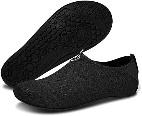 Msjenny Water Shoes Quick Dry Barefoot Sports Aqua Socks Beach Pool Swim Surf Yoga Shoes for Men Women