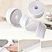 Bathtub Caulk Strip PE(Polyethylene) Waterproof Self Adhesive Tub, Kitchen Caulk Tape and Bathroom Wall Sealing Tape Caulk Sealer, Flexible Peel and Stick Caulking Tape, 1.5'' x 11' (White)