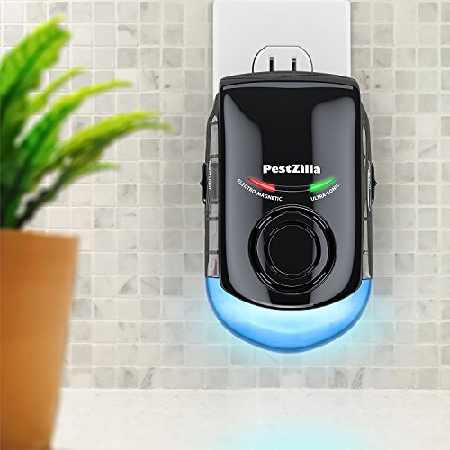 PestZilla Electronic Pest Repeller Device with Direct Plug-in with Night Light – Defends Against All Types of Insects and Rodents; Mice, Ants, Rats, Etc. Powerful DIY Pest Control Solution [UPGRADED] - Thumbnail 3