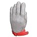 Anself Cut Resistant Glove Stainless Steel Mesh Knife Cut Resistant Protective Glove