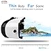 Motoraux® 3D Virtual Reality Glasses Innovative Designed VR Headset Fit for iOS Android & PC Phones Series Within 4.0-5.9 Inches