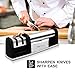Kitchen Saviors Knife Sharpener Set - Professional 2 Stage Tungsten Steel and Ceramic Rod Sharpening System - Repair and Restore Knives