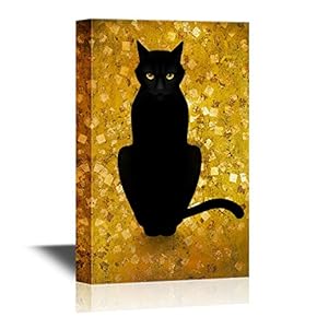 Cats Canvas Wall Art - K - Gallery Wrap Modern Home Art | Ready to Hang - 12x18 inches