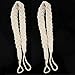 Shinywear Set of 2 Vintage Natural White Cotton Knited Weave Curtain Ropes Drapery Tieback 26