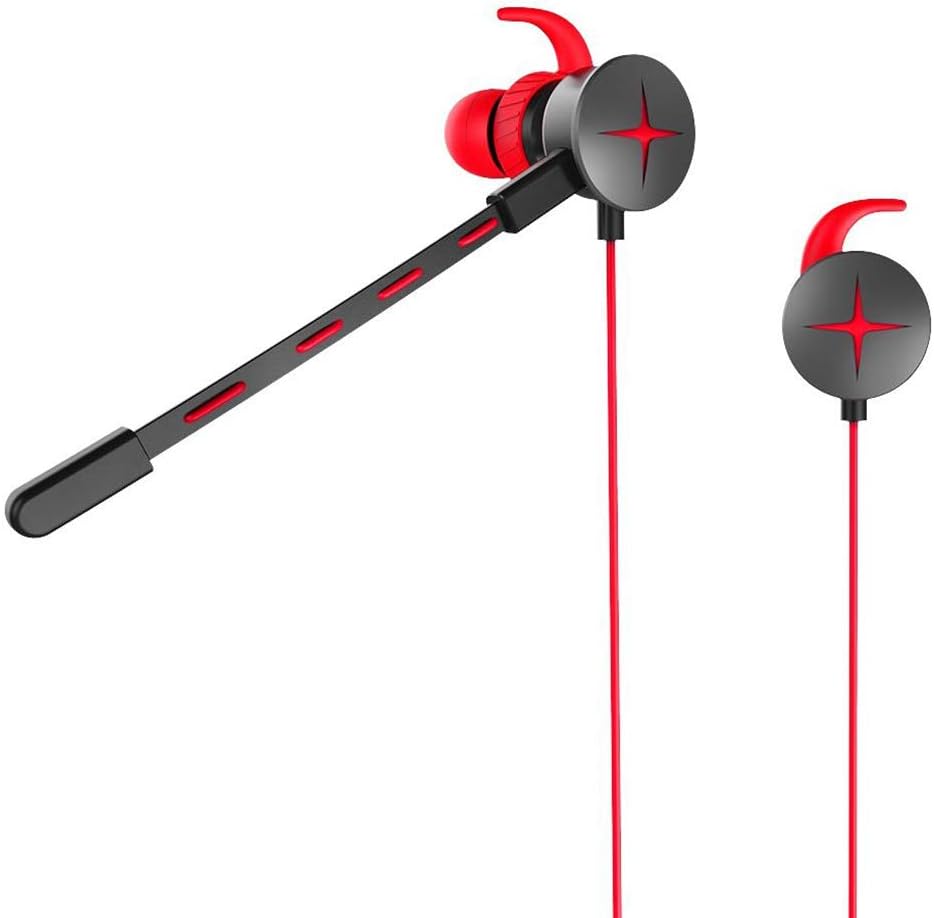 V7 3.5mm Jack Gaming Headsets In-ear Wired Adjustable Mic Earphones Dynamic Gamer Phone PC Laptop Headphone