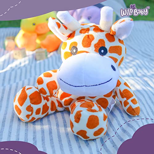 WILD BABY Giraffe Stuffed Animal Heatable Microwaveable Plush Pal