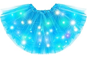 Nicute Light Up Tutu Led Layered Tulle Tutus Skirt for Women