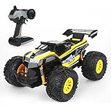Ericoo RC Cars, Remote Control Monster Truck 2.4GHz Radio Controlled Vehicle Off Road Remote Control Car for Kid (RTR) Oversize Tires with Double Batteries -Remo002