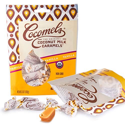Coconut Milk Caramels, Vanilla Flavor, Organic Candy, Dairy