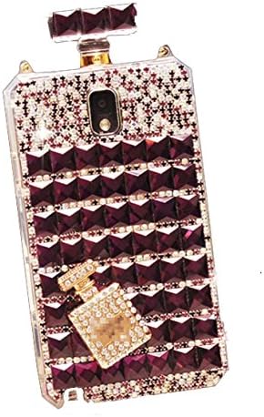 Sasa(TM) Samsung Galaxy S8Plus Case ,Fashion Bonzer Bling Diamond Crystal Perfume Bottle Chain Handbag Case Cover for Samsung S8Plus (Purple)
