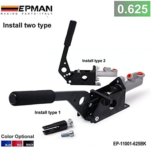 Universal Hydraulic Drift E-Brake Racing Handbrake Vertical Horizontal Blue