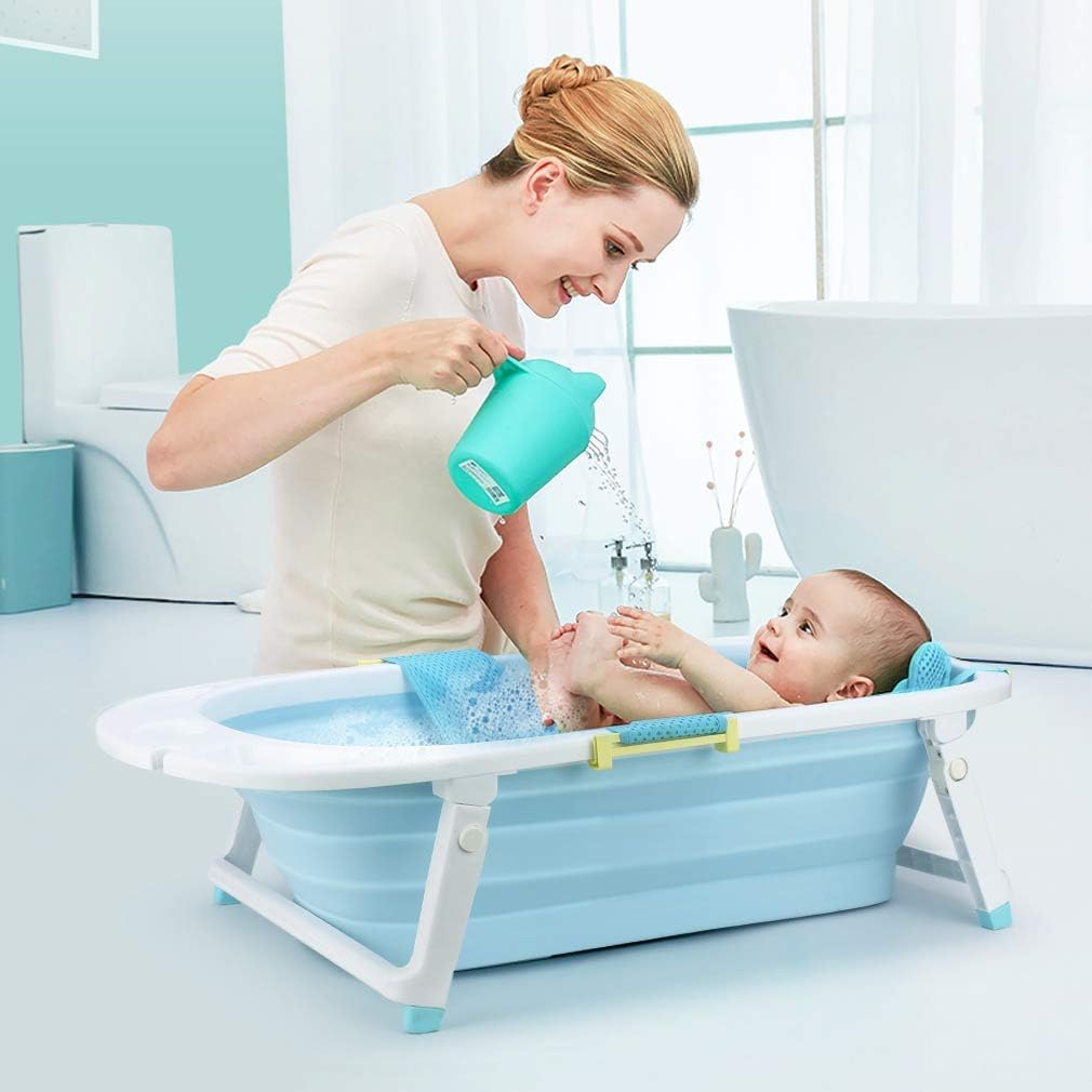 Toilette De Bebe Baignoire Pliable Pour Bebe Garcon Avec Filet De Bain Bleu Bebe Et Puericulture Lemoncitylive Com