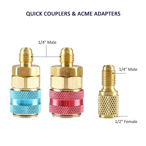 5 OrionMotorTech+Diagnostic+Manifold+Refrigerants+Couplers