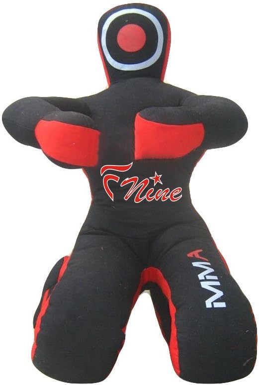 FNine MMA Judo Punching UNFILLED Bag - Sitting Position Hands On Front Grappling Dummy
