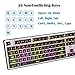 Gaming Keyboard, SMBOX Backlit Keyboard USB Wired LED Keyboard Rainbow Keyboard Full Size Light Up Keyboard for PC, Laptop, Computer, Mac, Windows 10/8/7/Vista/Xp Blackthumb 1