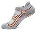 TM-MZS05-KGO_L Tesla Men's 6-Pairs Atheltic No Show Socks Cushioned Comfort w Mesh MZS05