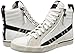 Diesel Men's D-Velows LACE-Sneaker mid, White/Black, 9 M US