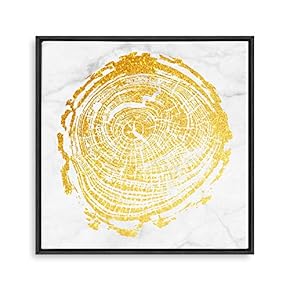 Framed Canvas Home Artwork Decoration Annual Ring Canvas Wall Art for Living Room, Bedroom - 16x16 inches