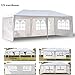 Teekland 10'x20' Outdoor Canopy Party Wedding Tent,Sunshade Shelter,Outdoor Gazebo Pavilion with 4 Removable Sidewalls