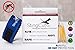 Mosquito Repellent Bracelet + 4 Natural Plant Oil Refills - Zika Virus Protection - No Spray, Without Deet Insect Repeller - Ideal Mosquitoes Control on Travel - Safe and Easy To Use Wristband (Blue)