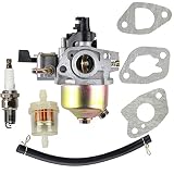 Hipa Carburetor with Fuel Filter for Honda HRB215 HRC215 HRM195 HRM215 Lawn Mower