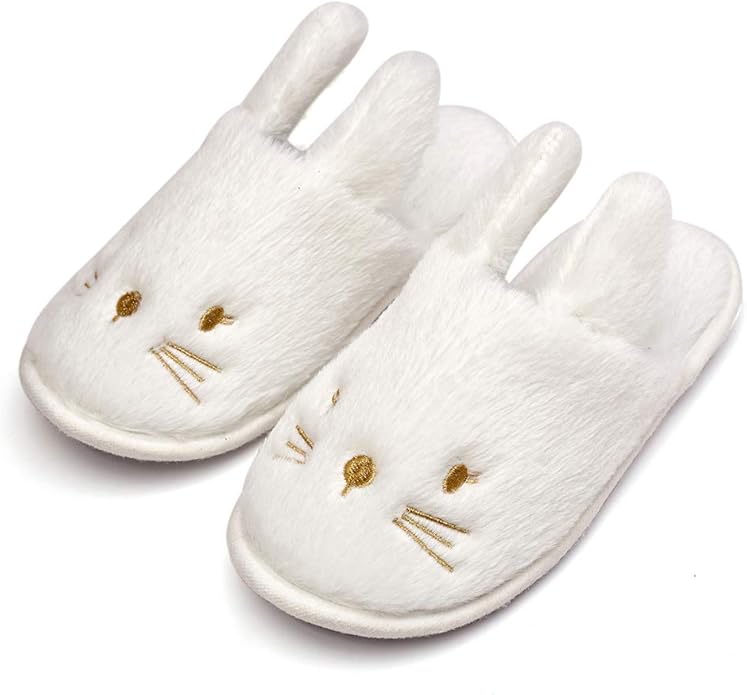 rabbit fur lined slippers