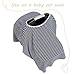 Sale! 360° Full Coverage Nursing Cover for Breastfeeding - Luxurious, Soft Breathable Cotton in Poncho Style (Navy Stripe)