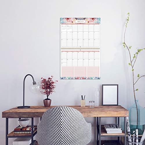 2022 Calendar Wall Calendar 2022, Large Print Big Grid Wall Calendar