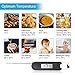 Digital Meat Thermometer Instant Read Folding Food Thermometer with Unique Bottle Opener Big LCD Display Durable Construction for Indoor & Outdoor BBQ Grill, Liquid, Candy, Cheese, Chocolate Coffee
