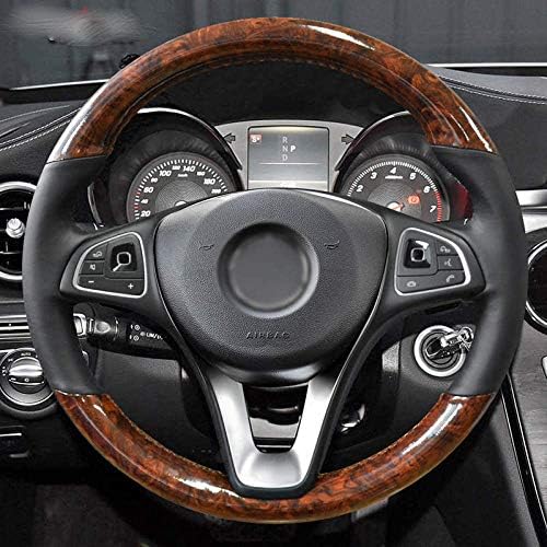 MZWUPZ Carbon fiber car steering wheel cover for Mercedes-Benz W205 C180 C200 C260 C300 B200