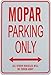 MOPAR PARKING ONLY - Novelty Miniature Parking Signs - Ideal gift for the Motoring enthusiast