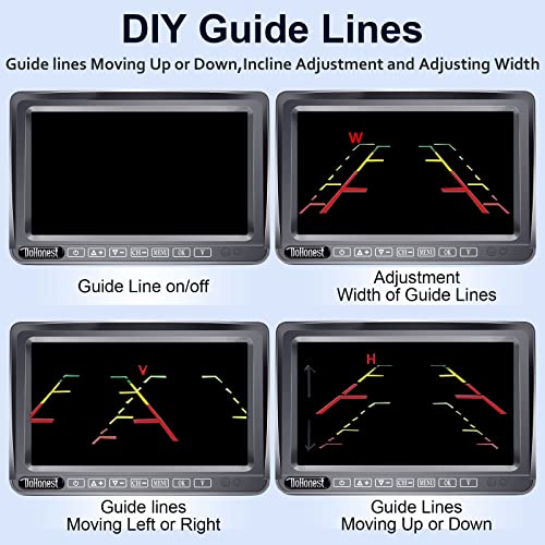 DoHonest RV Backup Camera Wireless HD 1080P with 7‘’ Touch Key DVR