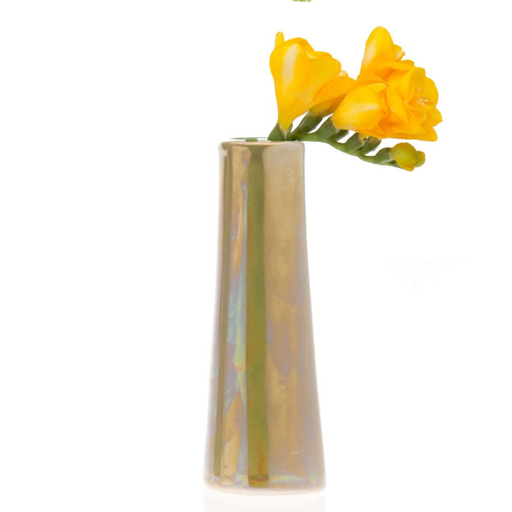 Chive Galaxy Small Cylinder Ceramic Bud Flower Vase Unique