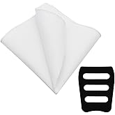 LJBFNN Cotton Pocket Squares for Men, 8.66'' Mens Ladies Handkerchief with Pocket Square Holder for Suit Tuxedo Wedding Party