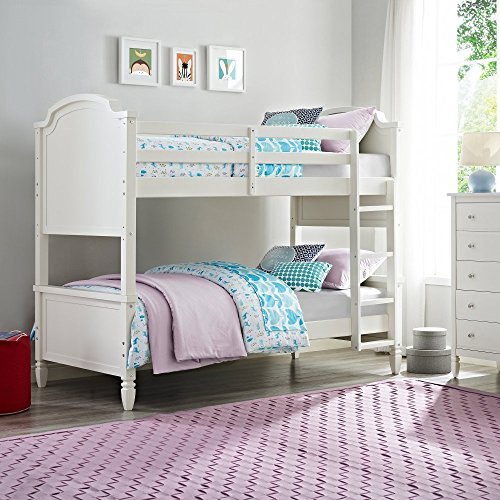 Dorel Living Vivienne Over Bunk Bed, Twin, White - Buy ...