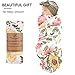KloudBambu Floral Muslin Swaddle Blankets, Large Flowers, Ultra Soft Nursery Newborn Baby Girl Shower Registry Essentials