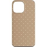Light Brown and Beige Polka Dot Aesthetic Cute Tiny Polkadot Case for iPhone 13 Pro Max