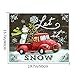 Paint by Numbers for Adults Kids DIY Canvas Painting Kit for Beginners Drawing with Brushes Without Frame 16x20 Inch (Tree Snowman Car)
