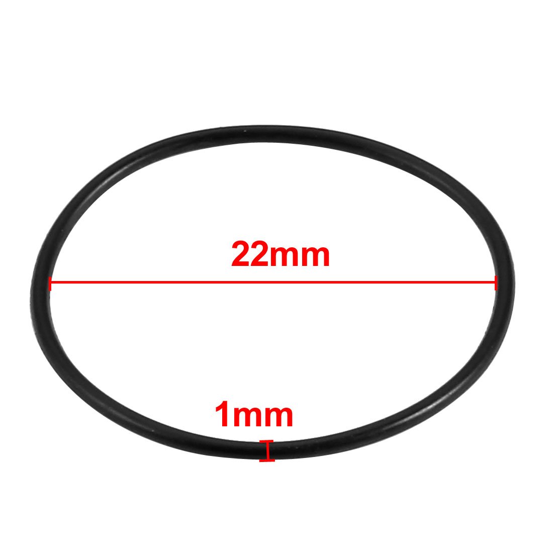 Othmro O-ring 12 mm x 3,5 mm, guarnizioni in silicone rosso, confezione da 10, 12mmx3.5mm, 1