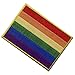 ZEGIN LGBT Rainbow Flag Embroidered Emblem Iron On Sew On Gay Rights Patch