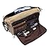 Dopp Kit Men's Travel Toiletry Bag Canvas & Leather with Waterproof Lining & YKK Zipper