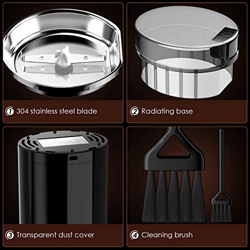 Electric Coffee Grinder, LOFTER 150W Portable Spice & Nut Grinder with